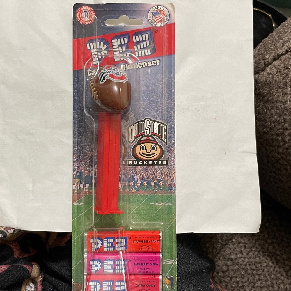 Ohio State Buckeyes PEZ Dispenser from 2014. Officially Licensed Collegiate